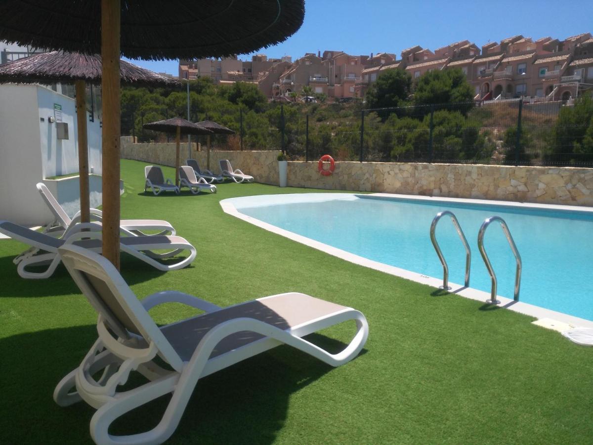 Beautiful New Style Apartment In Gran Alacant In Front Of Sea With Solarium And Jacuzzi Exteriör bild