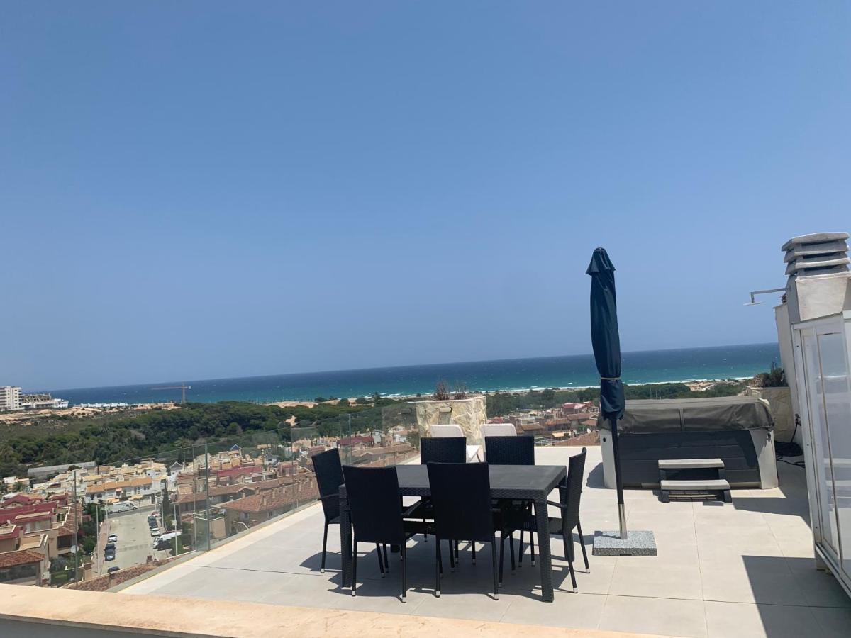 Beautiful New Style Apartment In Gran Alacant In Front Of Sea With Solarium And Jacuzzi Exteriör bild
