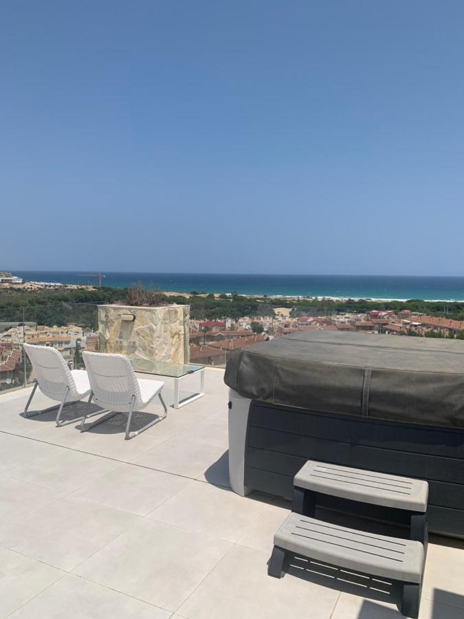 Beautiful New Style Apartment In Gran Alacant In Front Of Sea With Solarium And Jacuzzi Exteriör bild